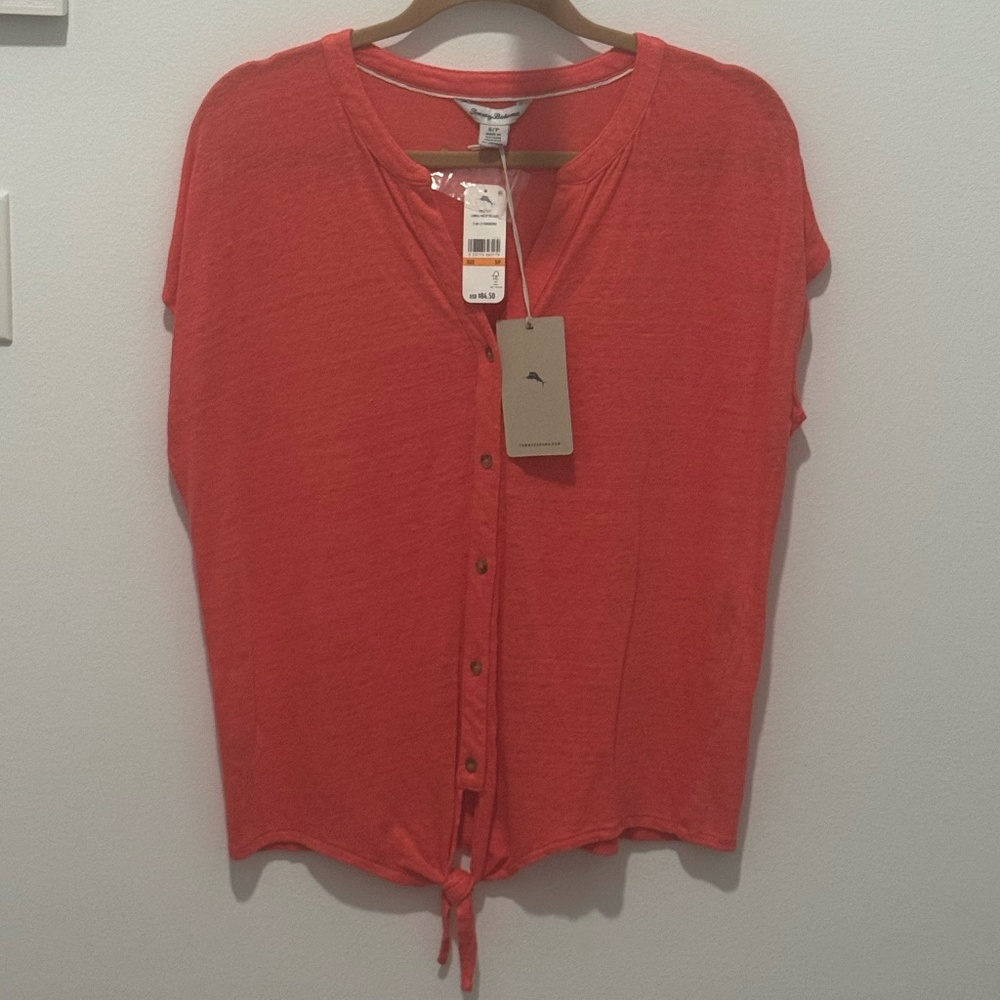 Tommy Bahama Linnea Vneck Camp shirt